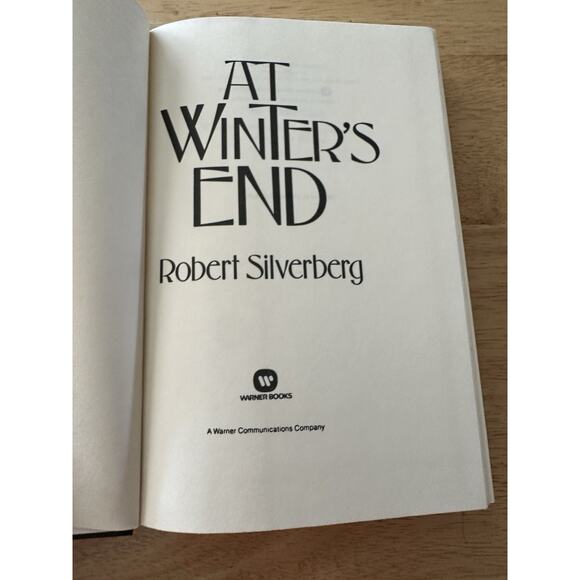 At Winters End, Robert Silverberg HC/DJ/BC/First Edition 1988 Sci Fi VTG - Picture 9 of 12